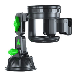 2-in-1 Vehicle Mounted Cup Holder - No-Slip Suction Design for Safe Drink Storage in Cars