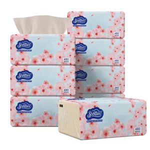 8pack Scotties Facial Tissue paper towel tissue paper 8Packs 420Sheets 4Ply wood tissue High quality