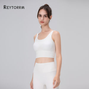 Reytorrm Sport Bra Push Up BH Pakaian Olahraga Kekuatan Tinggi Shockproof Fitness Vest Running Yoga Bra（WX015)