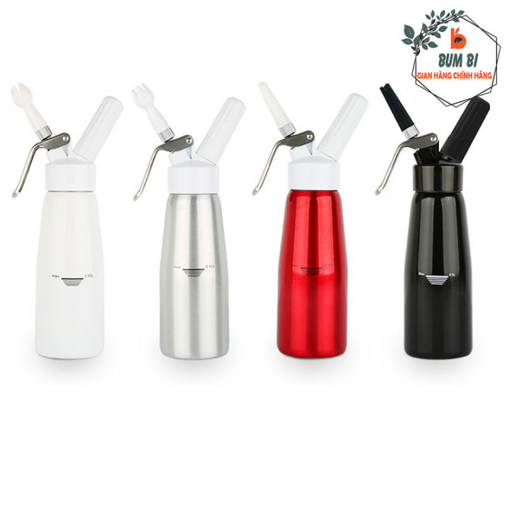 Bình làm kem tươi dạng xịt, Bình Làm kem bình xịt kem tươi 500ml BUMBI ...