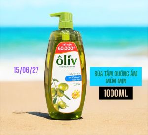 Ôliv sữa tắm  dưỡng ẩm sáng da mềm mịn da hạt nho 1000ml/650 (chai)