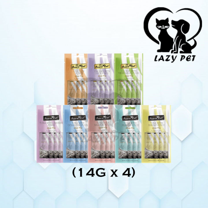 Fussie Cat Puree Creamy Liquid Cat Treats Snacks (14Gx4) 56G Lazada