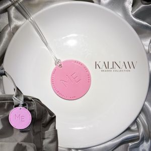 KALINAW Round Personalized Luggage Tag/ Bag Tag/ Name Charm/ Giveaways I Premium 3D Printed PLA