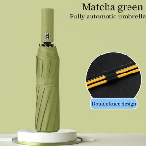 24 Ribs Automatic Umbrella Payong Windproof Anti-UV Sunscreen Large Umbrella Folding Sunshadewindproof and large