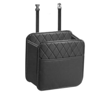Convenient Multiple Pocket Car Storage Organizes Leather Car Storage Box for Efficient Space Utilization in Vehicles