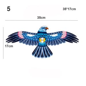 MJJ8 35cm Plastic Eagle Kite Cartoon DIY Toy Large Eagle Kites  Children Gift Flying Bird Kites Garden Outdoor Sports