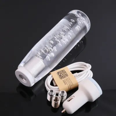 [IN STOCK] 12/24V Car Handle Gear Shifter Bubble Crystal Truck Shift Knob Manual Shifter Stick With Led Light