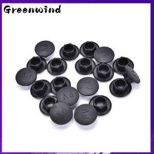Greenwind 20PCS Black Hex Socket Allen Bolt Screw Nut Hexagon Head Cover Cap Protector