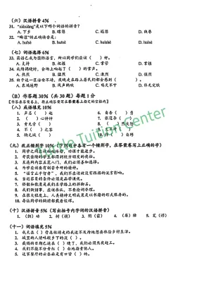 【softcopy】Foon Yew Entrance Exam Chinese Paper Full Sets | Kuan Zhong Chinese Private School Year 2007-2025 （With answer sheet）