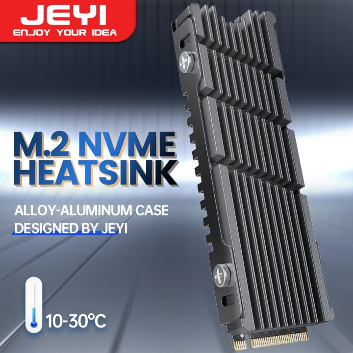 Magnesium Radiators JEYI Cooler II 2280 SSD Heatsink M.2 NVME Radiator Magnesium Aluminum ...