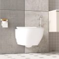 JOMOO Toilet Bidet Spray Set for Toilet Wall Mounted Toilet Bidet Spray Set with Holder and 1.2m Hose Bathroom Sprayer for Personal Hygiene. 