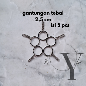 KEYCHAIN RING THICK 25 CM GANTUNGAN KUNCI RING TEBAL 25 CM RING