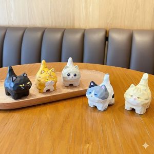 Mô Hình Mèo Mini Cute Chạm Khắc Bằng Nhựa Trang Trí Mèo Để Bàn Góc Làm Việc Mới Nhất 2026