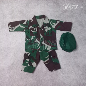 KOSTUM TENTARA NEWBORN PROPERTY FOTOGRAPI BAYI NEWBORN