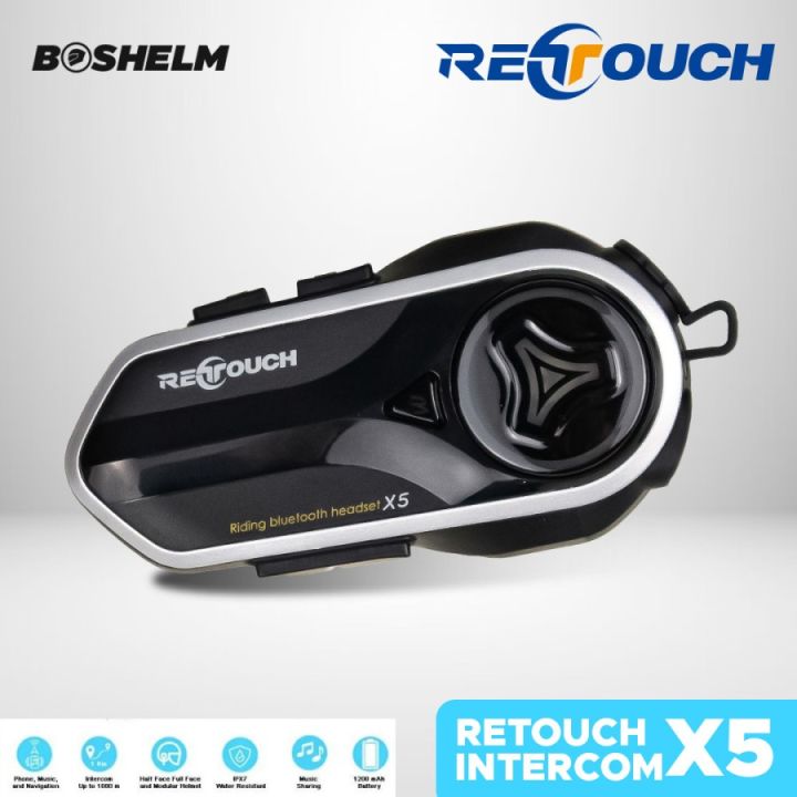 Intercom RETOUCH X5 Bluetooth Helmet Lazada Lazada Indonesia