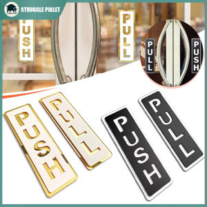 3D Push Pull Door Sign Mirror Sticker Letters Door Sticker Sign-Shop Hotel Restaurant Cafe Bank Mall