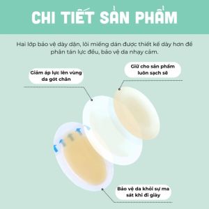 Miếng Dán Bảo Vệ Gót Chân Khi Mang Giày – Mỏng Nhẹ Tàng Hình Chống Trầy Xước Chống Nước Giảm Đau