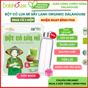 Bột Cỏ Lúa Mì Sấy Lạnh Nguyên Chất Dalahouse - Hộp giấy 120gr