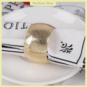 [PureZone] Napkin Rings Wedding Party Hotel Serviette Buckle Napkin Holder Table Decor