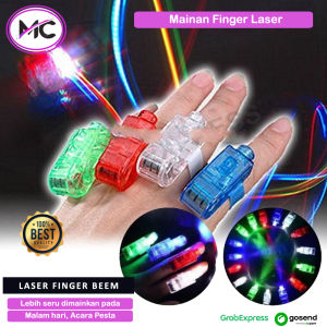 Mainan Laser Finger Beams Mainan Anak Lampu Warna Warni Lampu LED Leser Jari Tangan Light Beams Cahaya Terang Mainan Pesta Lamp Nyala Unik Lucu