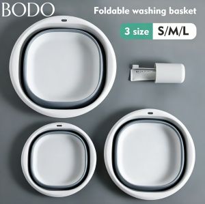 Planggana Silicone Wash Basin Foldable Portable Wash Basin Laundry Basin for Travel and Home