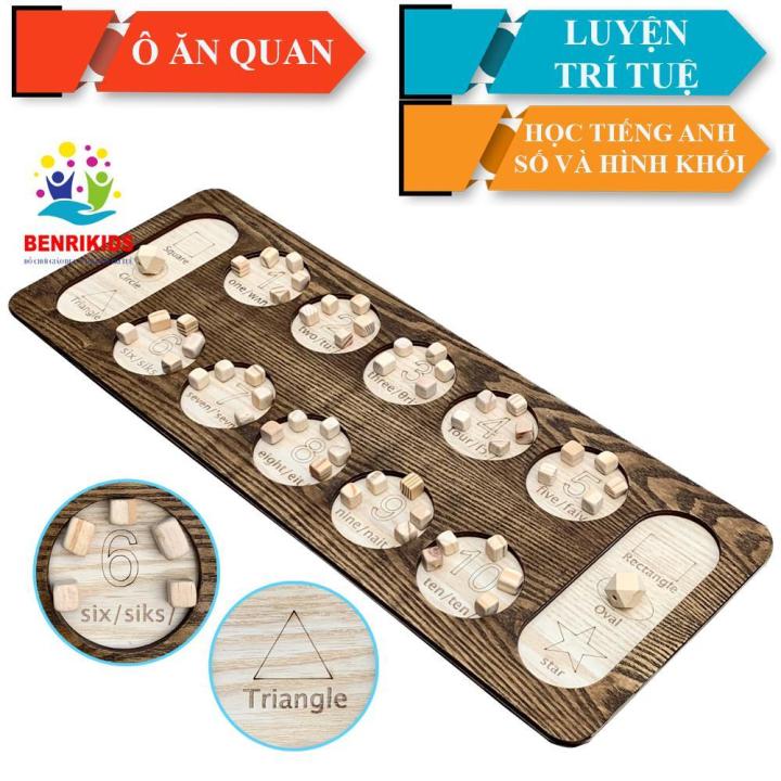 Trò Chơi Dân Gian Cho Trẻ Em, Bộ Bàn Cờ Ô Ăn Quan Bằng Gỗ Benrikids ...