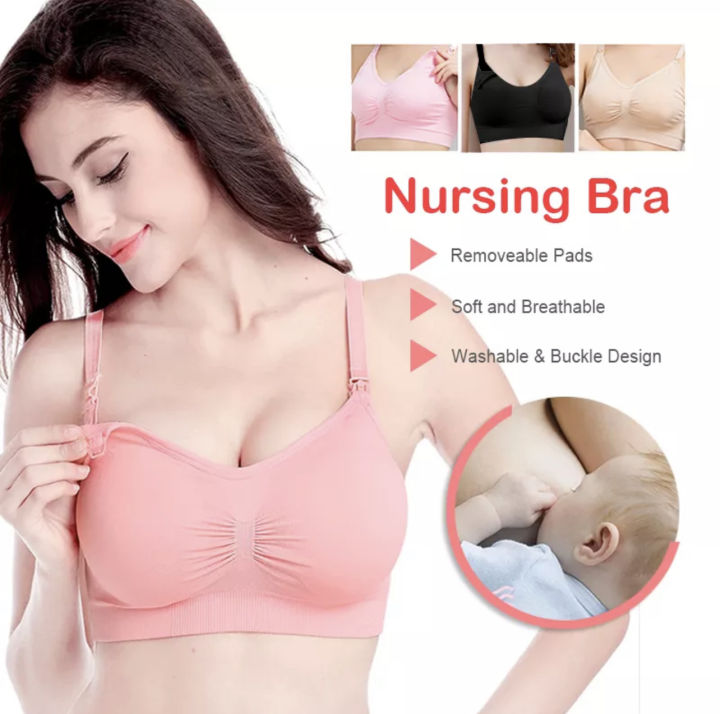 C&C Nursing Bra Breathable Breastfeeding Bra Seamless Maternity Underwear  For Pregnancy Women Bras