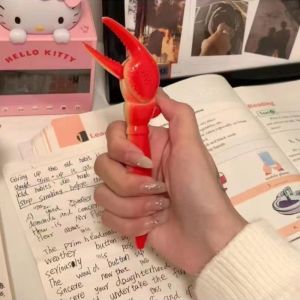 Simulated Crab Claw Writing Pen Lobster Plier Black Press Ballpoint Pens School Stationery Student Supplies Fun Toys