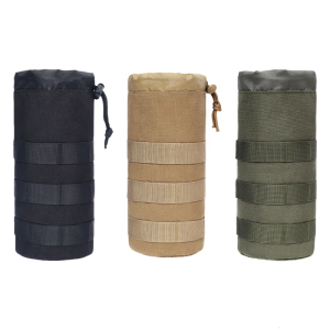 Water Bottle Holder Nylon Water Bottle Carriers Bag Holder Outdoor Drawstring Water Bottle Pouches
