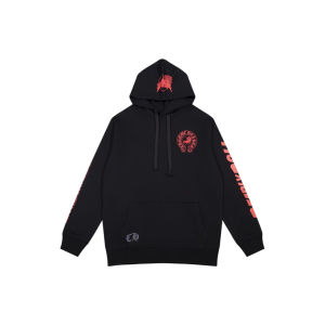 Chrome Hearts ˉ เสื้อสเวตเชิ้ตฮู้ดหนาพิมพ์ลายแบรนด์แฟชั่นยุโรปและอเมริกา Hot Girl Ami ประจำฤดูใบไม้ร่วงและฤดูหนาวใหม่