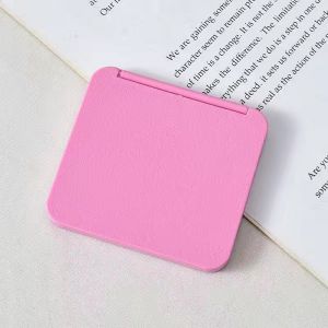 MD-C1138 Kaca Lipat 2 Sisi Persegi Polos Cermin Saku Kecil / Kaca Mini Travel Size / Kaca Make Up
