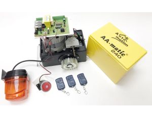 Autogate Brand AA-Matic 240 AC Sliding Motor  for Max 800kg Gate (Metal Gear) Optional for Gate Light & Emergency Siren - Without Gear Rack