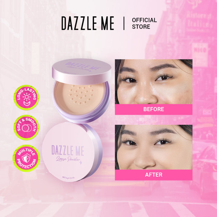 DAZZLE ME Always Setting Loose Powder - Sweat Proof Matte Finished Long ...