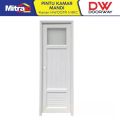 Doorway Pintu Kamar Mandi Upvc + Handle Bukaan Kanan HW007R 1/4KC 70X198 Cm Putih. 