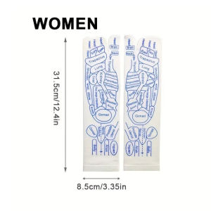 Acupoint Illustrated Socks Gloves Reflexology Socks Acupoint Map Socks Foot Massage Socks Massage Pattern Sock