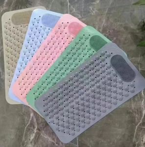 Non Slip Suction Bath Mat with Quick Dry Technology Massage Feature and Rubber Material - Perfect for Bathrooms Showers or Kitchens
