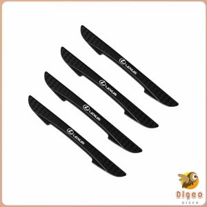 Digeo 4pcs Car Door Anti-Collision Strip Rearview Mirror Sticker For Mazda Toyota Honda Mitsubishi