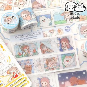Set 14 tấm hình dán S7 xinh xắn trang trí sổ tay Đồ chơi sticker họa tiết Telado sáng tạo nhật ký
