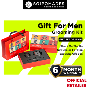 Enchen Shaver Gift Set For Men - Mini 6 Electric Rotary Shaver+EN005 Nose Hair Trimmer