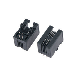 💞【Special price】💖Muya 10PCS RJ11 Telephone Socket Curved Pin 95001 4P4C 6P6C 6P4C Female Jack Pcb Connector Telephone Socket