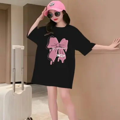 BAJU DISTRO ANAK PEREMPUAN CEWEK LENGAN PENDEK SIZE BESAR USIA 7-13 TAHUN/BAJU ANAK TANGGUNG/BAJU ANAK OVERSIZE ANAK-ANAK