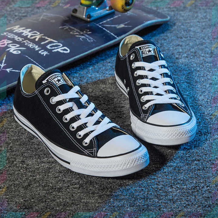 Giày thể thao nữ Giày Converse Classic Đen Thấp Cổ, Giày Sneaker êm chân đế mềm thời trang STYFANI [Giá Sập Sàn]