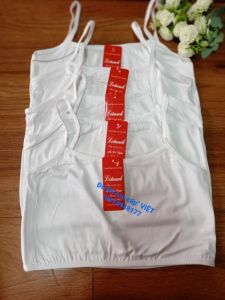 áo lá ngắn hoc sinh cotton màu tráng 2 LỚP co giãn tốt thấm hút mồ hôi mát lạnh 25kg-75kg