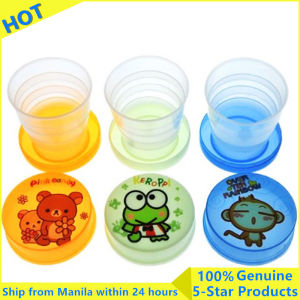 120ml Mini Telescopic Water Cup Mug Cartoon Folding Drinking Cup Travel Cup Water Cups