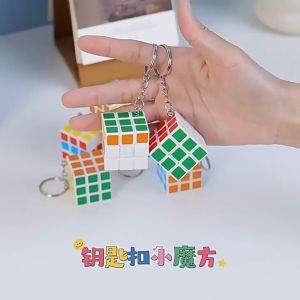 ✨💖 Mini Cube Puzzle KeyChain l Children Day Gift Key Chain l Brain Teaser Travel Toys Kids Graduation Gift Stress Relief PSLE Kids Birthday Party Goodie Bag Color Cube Puzzle Turning Cubes