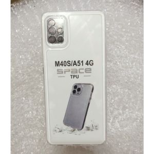 SoftCase Casing SAMSUNG M40S A51 4G Silikon Bening Transparan TPU SPACE