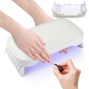 DECINIEE 48W PU Leather Hand Pillow 30 Leds Powerful Manicure Nail Drying Fast Nail Tools UV Nail Lamp