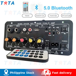 220V 12V 24V Bluetooth Audio Amplifier Karaoke Amplifier Hifi Stereo Digital Multi-purpose Car Subwoofer High Power Bass Power Amplifier Board