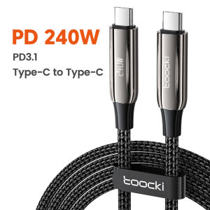 Toocki 240W/6A Type C to Type C cable PD3.1 QC 4.0 Super Fast Charging For Laptop Tablet&Phone
