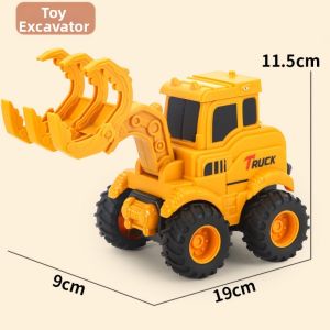 LUXEMO Glide Way Press Inertia Forward Inertial Driving Trucks Plastic 4 Styles Beach Digger High Quality Construction Engineering Vehicle